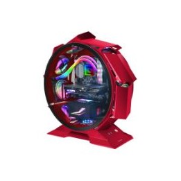 Caja Circular Mars Gaming mATX Mini-ITX Roja (MCORBR)