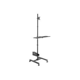 Soporte Suelo EQUIP 17"-32" 4 Ruedas Negro (EQ650171)