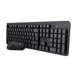 T+Ratón Trust TKM-360 RF Óptico 1600dpi Negro (25356)