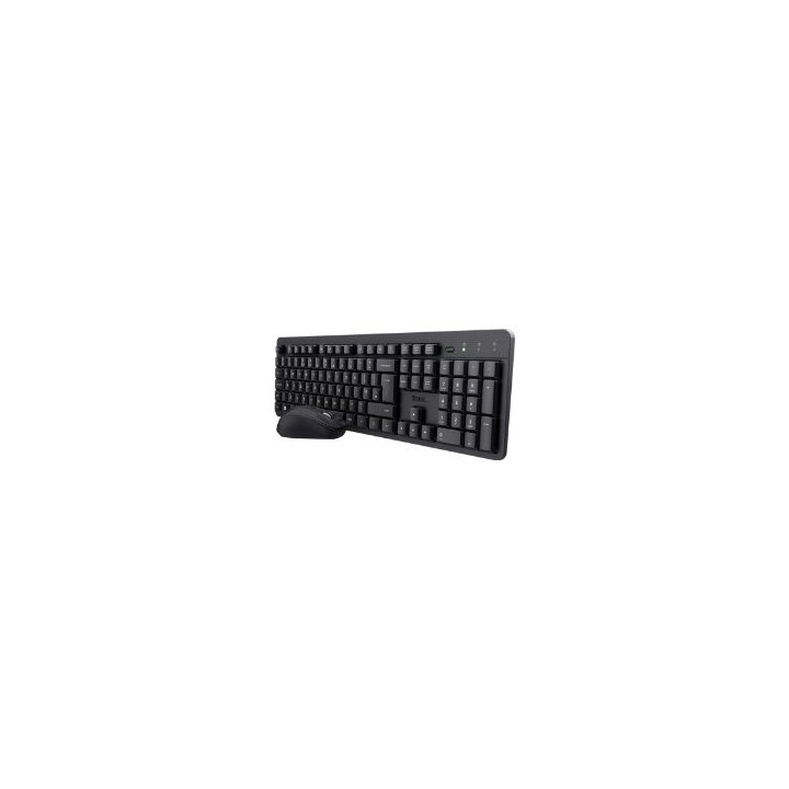T+Ratón Trust TKM-360 RF Óptico 1600dpi Negro (25356)