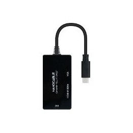 Adap Nanocable USB-C/M a HDMI/DVI/VGA (10.16.4301-ALL)