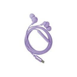 Auriculares CELLY Earphones USB-C Morado(UP1600TYPECVL)