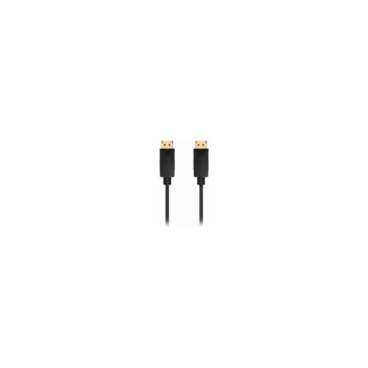 Cable AISENS DP 1.2/M a DP 1.2/M 0.5m Negro (A124-0737)