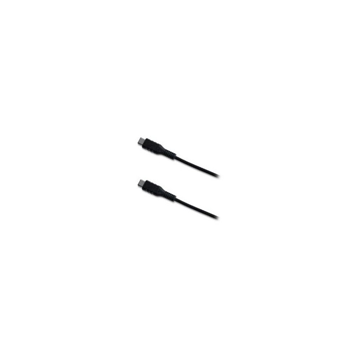 Cable CELLY USB-C a USB-C 60W 1m Negro (USBCUSBCBK)