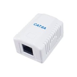 Roseta EQUIP 1xRJ45 Cat.6a Hembra Blanco (EQ235215)