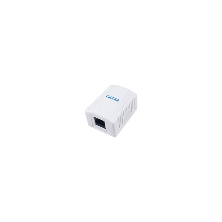Roseta EQUIP 1xRJ45 Cat.6a Hembra Blanco (EQ235215)
