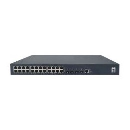 Switch LevelOne 24xRJ45 GbE 4xSFP+ PoE+ 400W (GTP-2871)