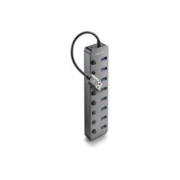 Hub NGS USB-A 2.0 a 8xUSB-A 3.0 Gris (IHUB8)