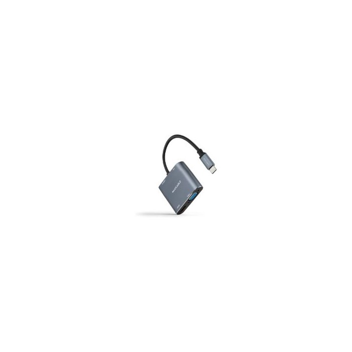 Adaptador Nanocable USB-C a HDMI/VGA/USB-A (10.16.4304)