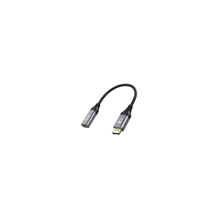 Cable EQUIP DP/M a HDMI/H 15cm Negro/Gris (EQ133446)