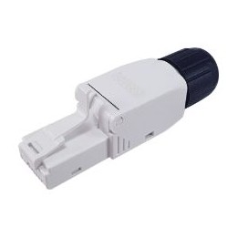 Conector EQUIP RJ45 Cat.6 Kit 5 Negro/Blanco (EQ121161)