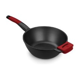 Sartén Bra Wok Premiere 28cm Negro/Rojo (A412028)