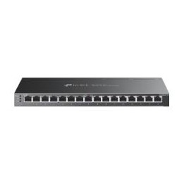 Switch TP-Link 16xRJ45 GbE PoE+ Rack Negro (TL-SG2016P)