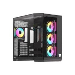 Caja Nfortec Pulsar ARGB ATX ITX Negra (NF-CS-PULSAR-B)