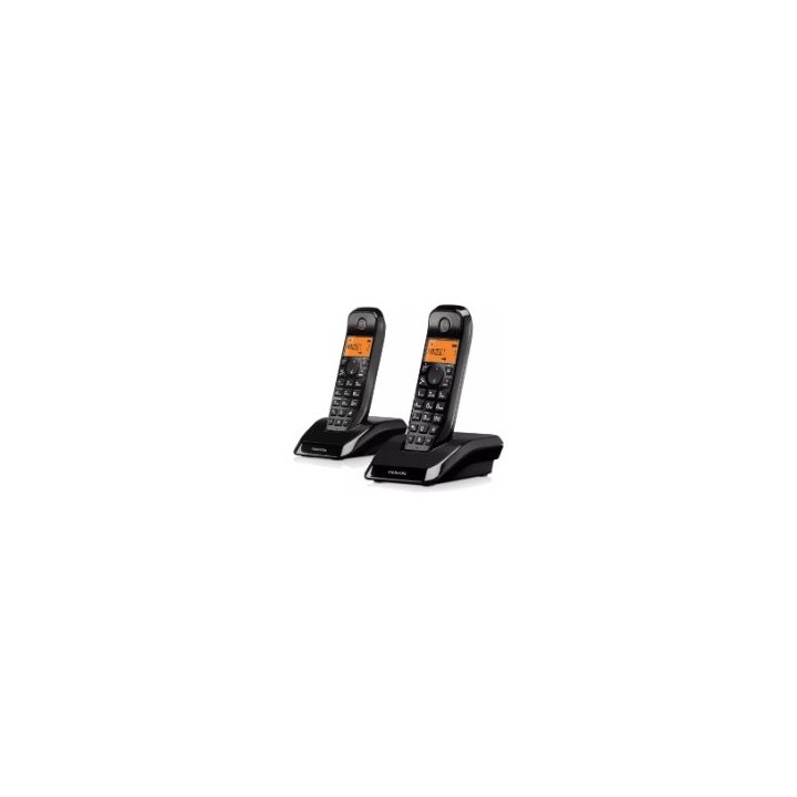 Teléfono Inalámbrico Motorola S12 Duo Negro (S1202)