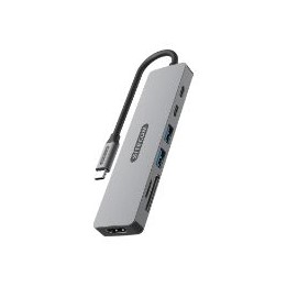 Docking Sitecom 7en1 USB-C a HDMI/USB-A/C/SD (CN-5504)