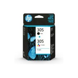 Tinta HP 305 Pack Negro/Tricolor 120/100 pág (6ZD17AE)