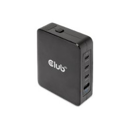 Cargador Viaje Club 3D 140W 3xUSB-C+1xUSB-A (CAC-1917)