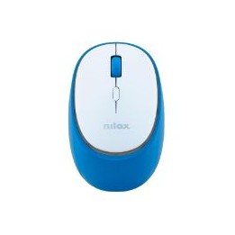Ratón NILOX Dual-Wireless Blanco/Azul (NXMDWS103)