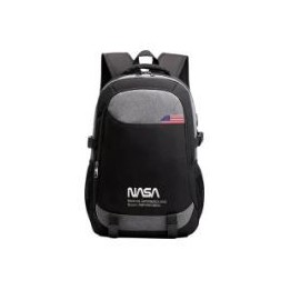 Mochila NASA Oxford 15.6" USB Negra (BAG02)