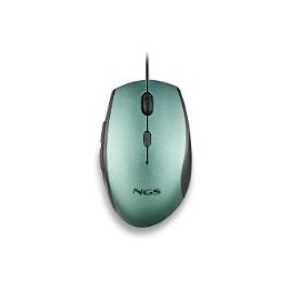 Ratón NGS Ergonómico Óptico USB 1600dpi Verde (MOTHICE)