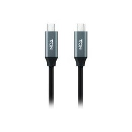 Nanocable USB-C/M a USB-C/M 3m Gris/Negro (10.01.4303)