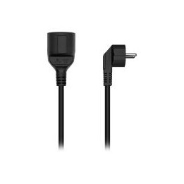 Cable AISENS Schuko CEE7/M a CEE7/H 3m Negro(A132-0601)
