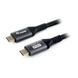 Cable EQUIP USB-C/M a USB-C/M 2m Negro (EQ128382)