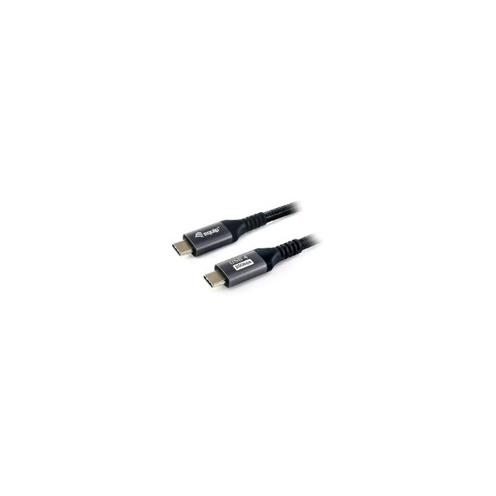 Cable EQUIP USB-C/M a USB-C/M 2m Negro (EQ128382)