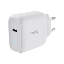 Cargador Trust Maxo 1xUSB-C 45W Pared Blanco (25138)