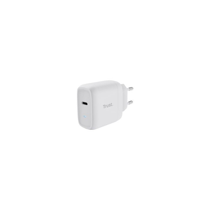 Cargador Trust Maxo 1xUSB-C 45W Pared Blanco (25138)
