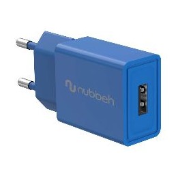 Cargador Pared NUBBEH 1USB-A 10W Azul (NBWALLCHUSBBL10)