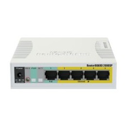 Switch Mikrotik 5xRJ45 GbE 1xSFP PoE (CSS106-1G-4P-1S)