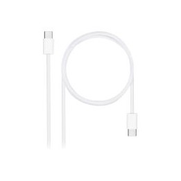 Nanocable USB-C/M-USB-C/M 60W 1m Blanco (10.01.6001-CO)