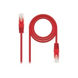 Nanocable RJ45 Cat.6 UTP AWG24 1m Rojo (10.20.0401-R)