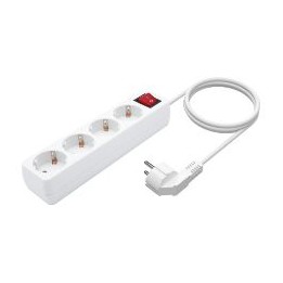 Regleta AISENS 4xSchuko Interruptor Blanca (A154-0649)