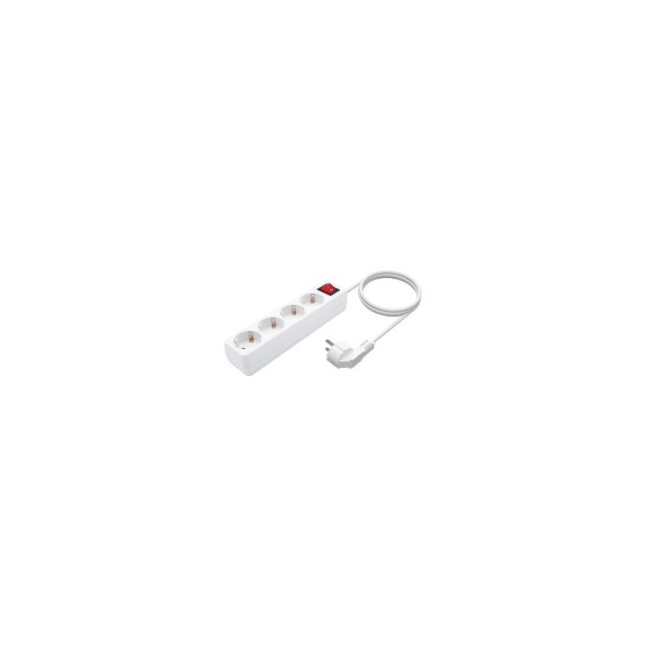 Regleta AISENS 4xSchuko Interruptor Blanca (A154-0649)