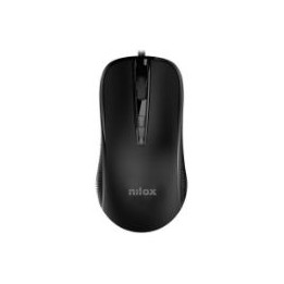 Ratón NILOX Óptico USB-A 2400dpi Negro (MOUSB1014)