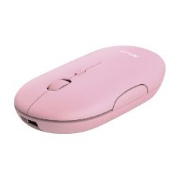 Ratón Trust Puck Óptico RF 2.4GHz Bluetooth Rosa(24125)