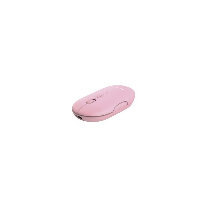 Ratón Trust Puck Óptico RF 2.4GHz Bluetooth Rosa(24125)