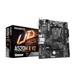 GIGABYTE A520M K V2: (AM4) 2DDR4 HDMI VGA RJ45 mATX