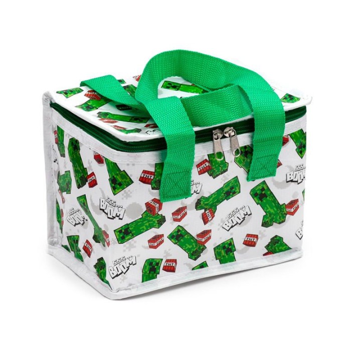 Bolsa refrigerante Creeper y TNT Minecraft