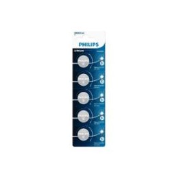 Pilas de Botón Philips Litio 3V Pack 5 (CR2025P5/01B)
