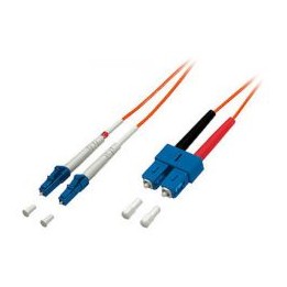 Fibra Óptica EQUIP LC/M a SC/M 1m Naranja (EQ254321)