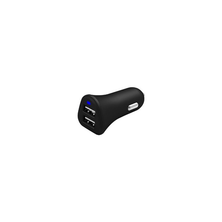 Cargador de Coche CELLY 2xUSB-A 2.0 Negro (PCCC2USBBK)