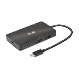 Docking Station Club 3D 7en1 USB-C Negro (CSV-1598)