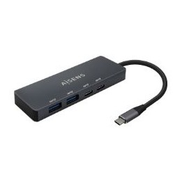 Hub AISENS USB-C a 2xUSB-A 2xUSB-C Gris (A109-0744)