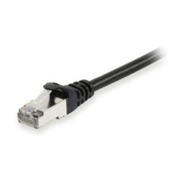 Cable EQUIP RJ45 Cat.6a S/FTP 0.5m Negro (EQ606102)
