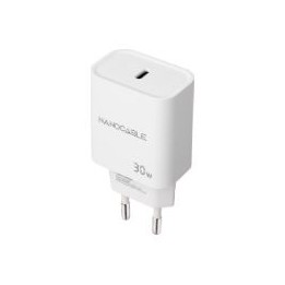 Cargador Pared Nanocable 1xUSB-C Blanco (10.10.2009)