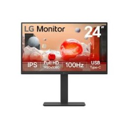 Monitor LG 24" IPS FHD 100Hz DP HDMI Negro (24BA650-B)